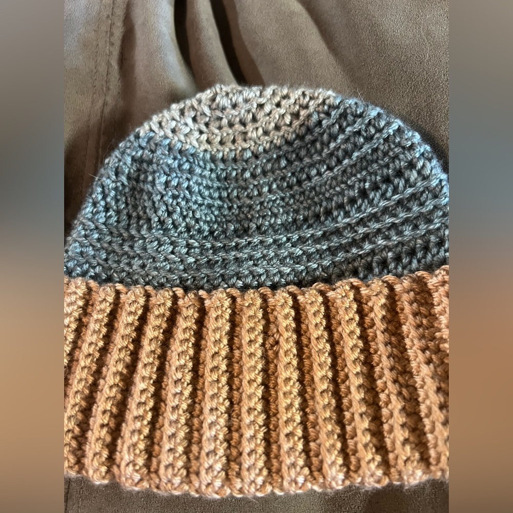 Stylish handmade crochet infant Beanie Duo - Picture 3 of 3
